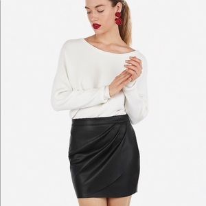 NWT Express Faux Leather Skirt